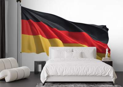 German flag isolated on transparent background Wall mural