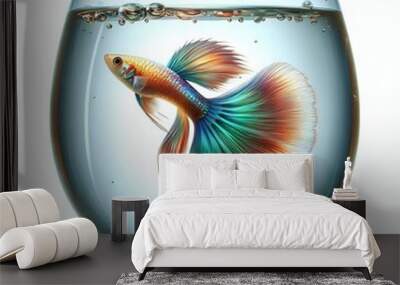 aquarium with goldfish Wall mural