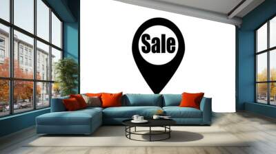 advertising sign sale point. Elements of advertising signs Icon. Premium quality graphic design. Signs, outline symbols collection, simple icon for websites, web design, mobile app Wall mural