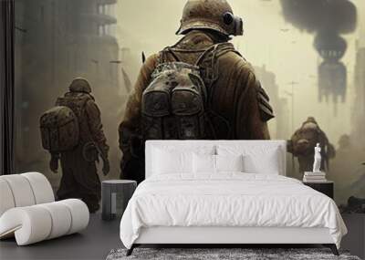 military training combat Wall mural