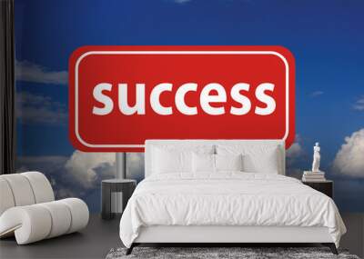 success sign Wall mural