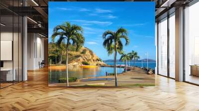 Townsville lagoon and beach front Wall mural