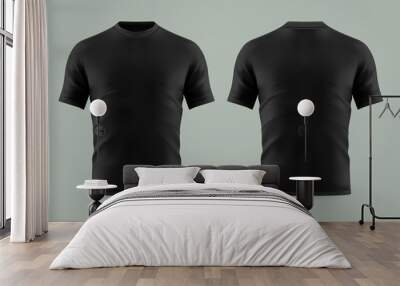 3d or realistic black t-shirt or shirt wear Wall mural