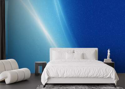 Abstract Blue graphics background Wall mural