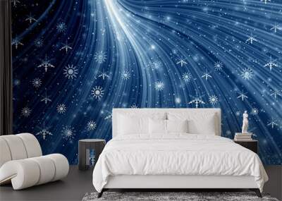 christmas snow abstract Wall mural