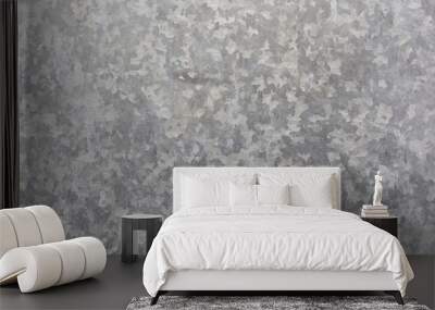 spotted a grey galvanized surface background Wall mural