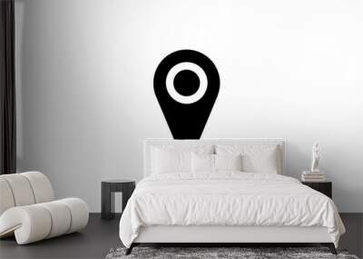 a black and white map pointer Wall mural