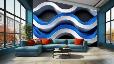 abstract blue background Wall mural