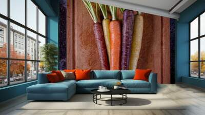 bunch of carrots Wall mural