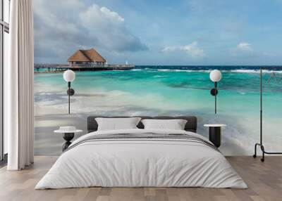 Tropical paradise in Maldives Wall mural