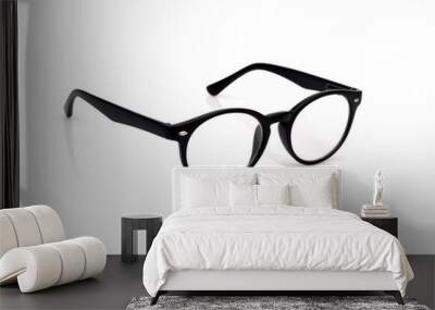 Glasses isolated on white background for applying on a portrait Wall mural