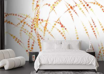 Golden stars lines Wall mural