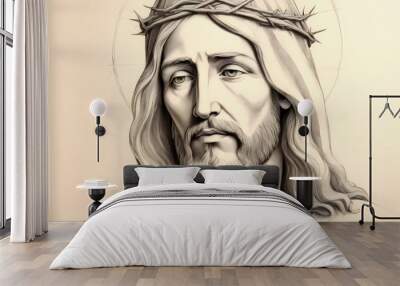 Jesus Christ is a great teacher and spiritual leader Wall mural