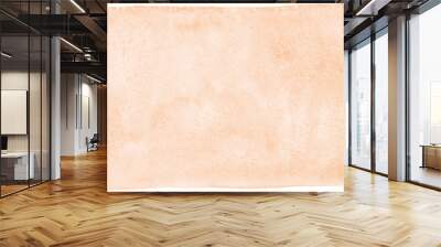 Rose beige, natural watercolor texture with stains and rounded, uneven edges. Pastel, light brown aquarelle template for banners, posters. Human skin, foundation color painted watercolour background. Wall mural