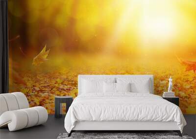 Abstract autumn background Wall mural