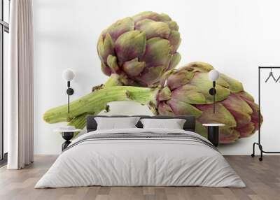 artichoke isolated on white background Wall mural