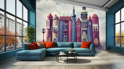 book city Wall mural