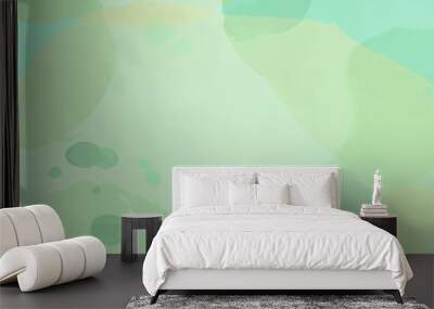 Watercolor background  . Wallpaper design with watercolor turquoise  spots .Vector illustration. Wall mural