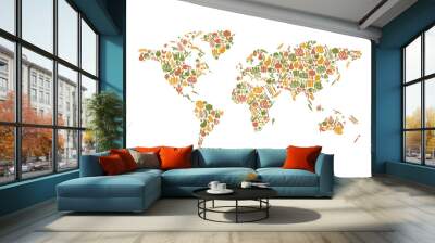 Food map Wall mural