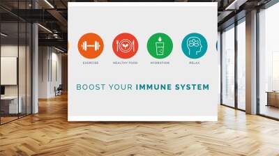 How to boost your immune system naturally Wall mural