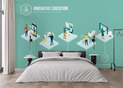 Innovative education and learning trends Wall mural