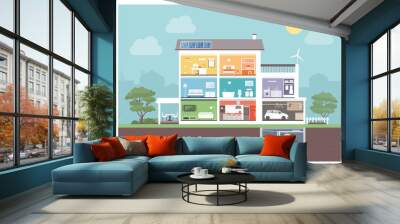 modern house section Wall mural