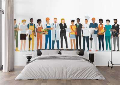 workers_banner Wall mural