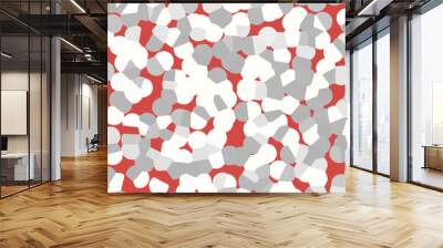 Red grey white abstract background Wall mural