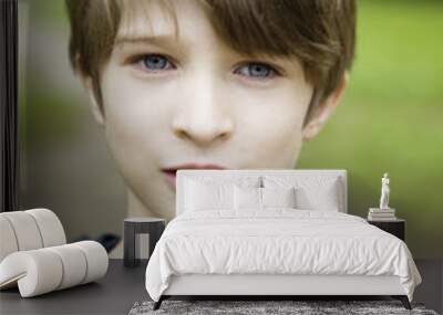 young cute smiling boy Wall mural