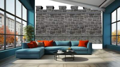 Castle wall - 3D render Wall mural