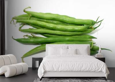 green beans on white Wall mural