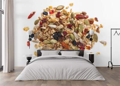 pile of homemade granola Wall mural