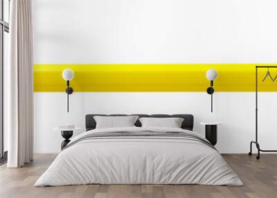 Pencil yellow, sharply sharpened, isolated on transparent background Wall mural