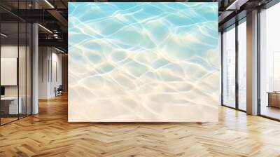 Abstract beautiful sandy beaches background with crystal clear waters of the sea and the lagoon Wall mural