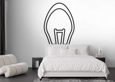 Bulb icon. Creative idea symbol. Logo design element Wall mural