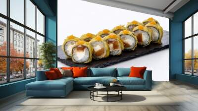 sushi with white background. isolated. Wall mural