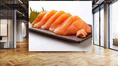 Traditional sashimi with white background isolated Wall mural