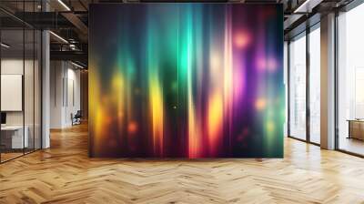 abstract colorful background with lights created with ia Wall mural