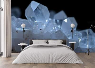 white crystal background create with ai Wall mural