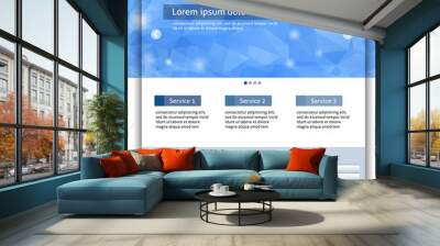 web design website elements template Wall mural