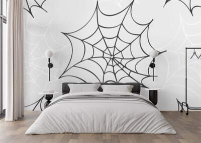 Cobweb seamless pattern Wall mural