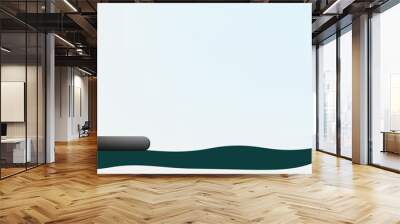 soft grey green presentation background simple backdrop with green and black tittle space Wall mural