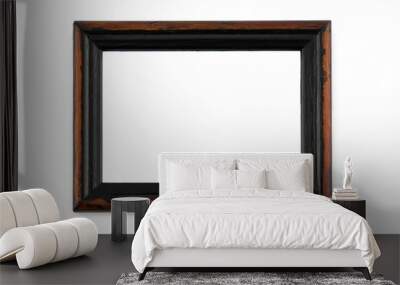 Frontal view of wooden photo frame Wall mural