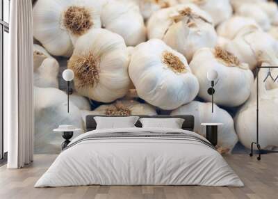 close up of garlic Wall mural