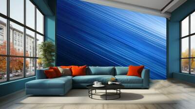 A serene abstract blue gradient, blending from deep navy to soft sky blue, evoking tranquility and depth in a harmonious design. Wall mural