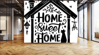 housewarming lettering for different designs Wall mural