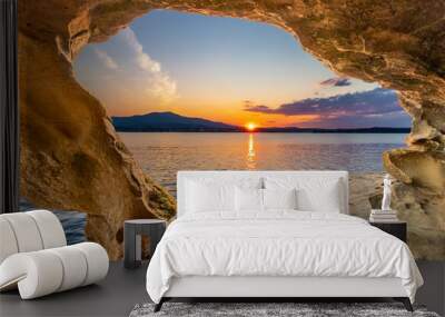 Sunset Cave Wall mural