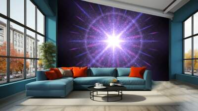 effect of particles flying in different directions glitter sparkles dust luxurious design rich backg Wall mural