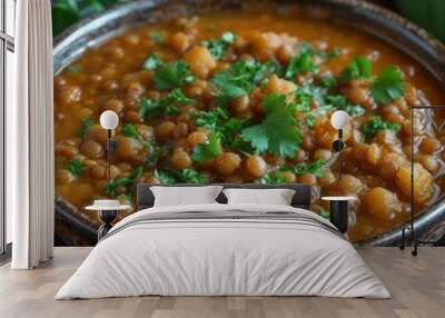 A beautifully prepared vegan lentil stew.  Wall mural