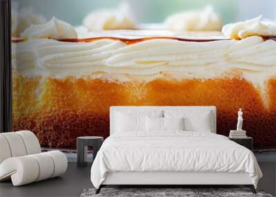 A delicious light and fluffy angel food cake.  Wall mural